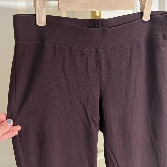 Eileen Fisher Slim Ankle Pants-brown - Picture 3 of 8
